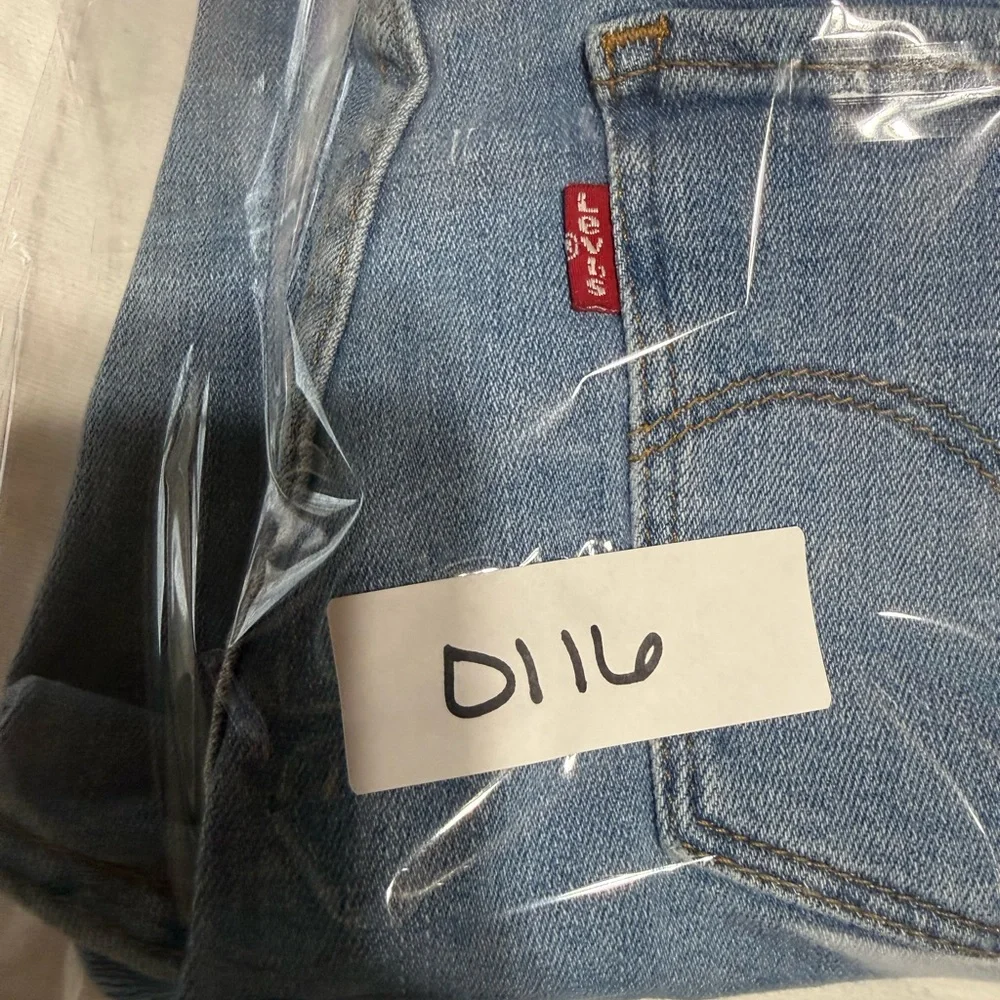 Levi's 711 Light‎ Blue Distressed Skinny Jeans